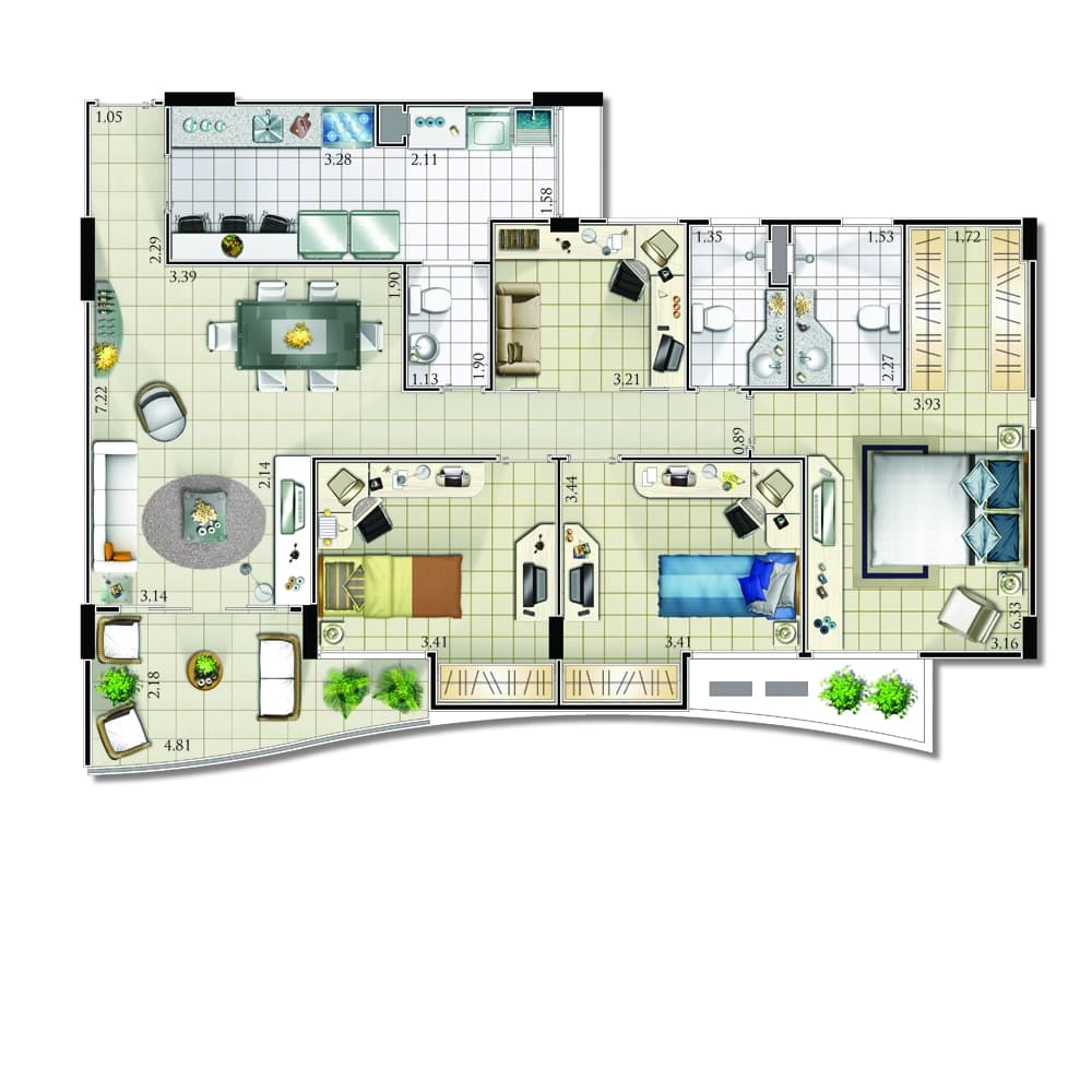 112m² priv.
