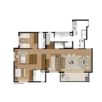 4 Dorms. (1 Suíte)

